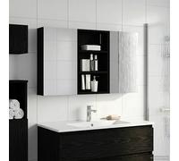 vidaXL Set di mobili da bagno 3 pezzi, 90 x 10,5 x 50 cm, bagno in legno, rettangolare, design moderno con soluzioni di archiviazione, ottimizza lo spazio per praticità ed eleganza, stile innovativo