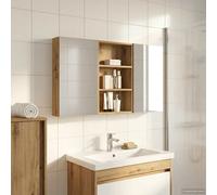vidaXL Armadietto da bagno Set 3 pezzi 120 x 10,5 x 60,5 cm legno ingegnerizzato, bagno, rettangolare, design moderno con soluzioni di stoccaggio, ottimizzazione dello spazio per praticità ed eleganza