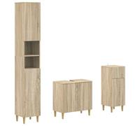 vidaXL Set di armadietti da Bagno in 3 Pezzi ARNHEM