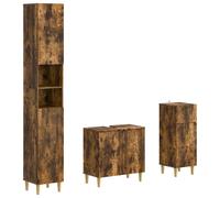vidaXL Set di armadietti da bagno in 3 pezzi ARNHEM