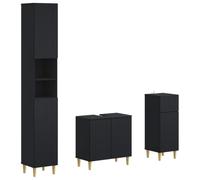 vidaXL Set di armadietti da bagno in 3 pezzi ARNHEM