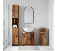 vidaXL Set di armadietti da bagno in 3 pezzi UTRECHT
