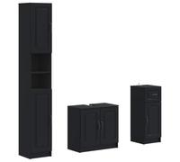 vidaXL Set di armadietti da bagno in 3 pezzi UTRECHT
