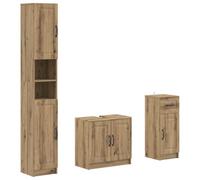 vidaXL Set di armadietti da bagno in 3 pezzi UTRECHT