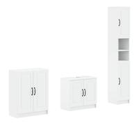 vidaXL Set di armadietti da bagno in 3 pezzi UTRECHT Bianco