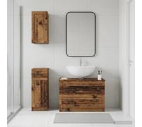 vidaXL Set di armadietti da bagno in 3 pezzi UTRECHT Legno antico