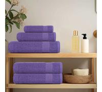 vidaXL Set di asciugamani 12 pezzi FROGN Viola 360 g/m²