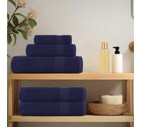 vidaXL Set di asciugamani 8 pezzi FROGN blu navy 360 g/m²
