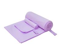 vidaXL Set di Asciugamani Sportivi Altro Viola Tessuto