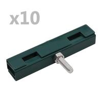 VIDAXL - Set Di Connettori Per Griglie Da Giardino 10 Pz Verde