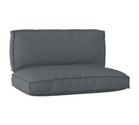 vidaXL Set di Cuscini per Pallet 2 pcs Antracite Tessuto Oxford