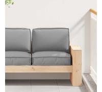 vidaXL Set di Cuscini per Pallet 2 pcs Grigio 60 x 60 x 12 cm