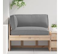 vidaXL Set di Cuscini per Pallet 3 pcs Grigio Tessuto Oxford