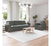 vidaXL Divano 2 pz Grigio scuro 228 x 78 x 80 cm Velluto, Soggiorno, Forma rettangolare, Design moderno, materiali durevoli, caratteristiche ergonomiche per un comfort elegante in tutti gli spazi