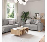 vidaXL Set di Divani 2 pz con Cuscini Grigio Nuvola in Tessuto