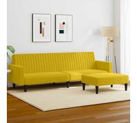 vidaXL Set di Divani 2 pz Giallo in Velluto
