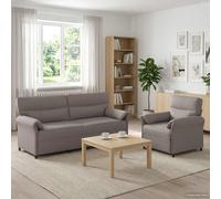 vidaXL Set di divani 2 pz Tortora Tessuto