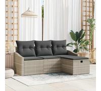vidaXL Set di divani 4 pz polyrattan