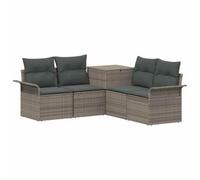 vidaXL Set di divani 5 pz Grigio e Grigio Scuro