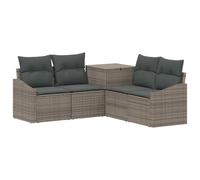 vidaXL Set di divani 5 pz Grigio e Grigio Scuro