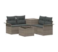 Set di divani 6 pz 4-Numero di posti Grigio e Grigio Scuro