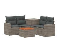 vidaXL Set di divani 6 pz Grigio e Grigio Scuro