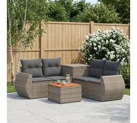 vidaXL Set di divani 6 pz Grigio e Grigio Scuro