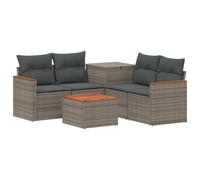 vidaXL Set di divani 6 pz Grigio e Grigio Scuro