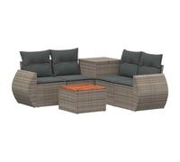 vidaXL Set di divani 6 pz Grigio e Grigio Scuro