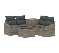 vidaXL Set di divani 6 pz Grigio e Grigio Scuro