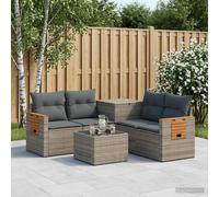 vidaXL Set di divani 6 pz Grigio e Grigio Scuro