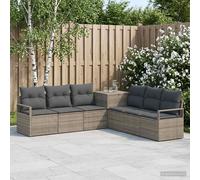 vidaXL Set di divani 7 pz Grigio e Grigio Scuro