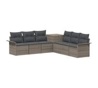 vidaXL Set di divani 7 pz Grigio e Grigio Scuro