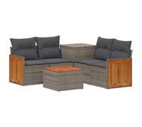 vidaXL Set di divani 8 pz Grigio e Grigio Scuro