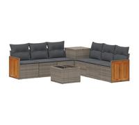 vidaXL Set di divani 8 pz Grigio e Grigio Scuro