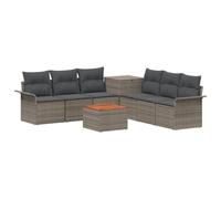vidaXL Set di divani 8 pz Grigio e Grigio Scuro
