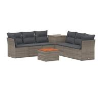 vidaXL Set di divani 8 pz Grigio e Grigio Scuro