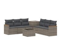 vidaXL Set di divani 8 pz Grigio e Grigio Scuro