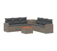vidaXL Set di divani 8 pz Grigio e Grigio Scuro