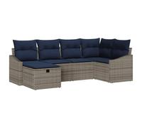 vidaXL Set di divani con cuscino, 3 pezzi, in rattan sintetico, mobili da patio e terrazza, sedili modulari durevoli, divani leggeri, resistenti al sole
