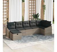 vidaXL Set di divani con cuscino 8 pcs polyrattan