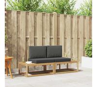 vidaXL Set di divani da esterno 2 pcs Bianco e Antracite Poliestere, Divano moderno da esterno, resistente per patio, set lounge da giardino per giardini, aree vicino piscina e verande