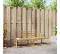 vidaXL Set di divani da esterno 2 pz Bianco Legno di Acacia Massello