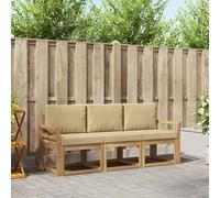 vidaXL Set di divani da esterno 3 pezzi, divano da esterno, lounge moderno per giardino, mobili sezionali per patio, set comodo ed elegante