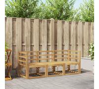 vidaXL Set di divani da esterno 3 pcs Bianco 185,5 x 63 x 73 cm