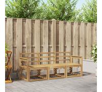 vidaXL Set di divani da esterno 3 pcs Bianco 189,5 x 63 x 73 cm, Divano da esterno, lounge moderna per giardino, set sezionale per relax in patio, collezione stilosa