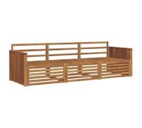 vidaXL Set di divani da esterno 3 pcs Naturale, Divano Sezionale Moderno da Giardino, Mobili Resistenti per Patio, Lounge per Esterni, Set per Vivere
