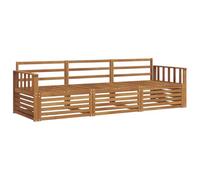 vidaXL Set di divani da esterno 3 pcs Naturale, Divano Sezionale Moderno da Giardino, Mobili Resistenti per Patio, Lounge per Esterni, Set per Vivere