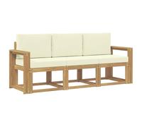 vidaXL Set di divani da esterno 3 pezzi, divano da esterno, lounge moderno per giardino, mobili sezionali per patio, set comodo ed elegante