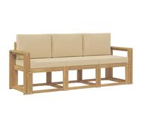 vidaXL Set di divani da esterno 3 pezzi, divano da esterno, lounge moderno per giardino, mobili sezionali per patio, set comodo ed elegante